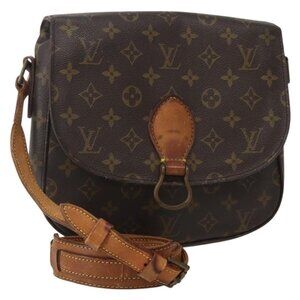 Authentic LOUIS VUITTON Monogram Saint Cloud GM Shoulder Bag M51242 LV